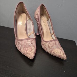 Women's Lace Heels - Pink - Size 40